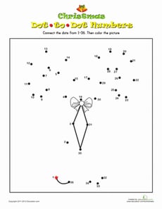 Candy Cane Dot-to-Dot