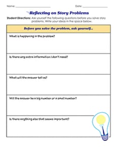  Reflecting on Story Problems