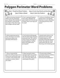 Polygon Perimeter Word Problems