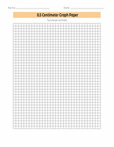 0.5 Centimeter Graph Paper
