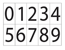 0–9 Digit Cards