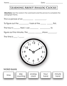 Learning About Analog Clocks