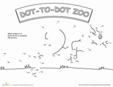 Skip Count at the Dot-to-Dot Zoo