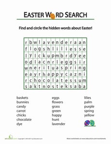 Easter Word Hunt