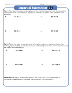 Impact of Parentheses
