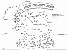 Dot to Dot Zoo: 2's