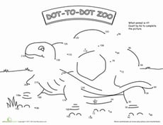 Dot to Dot Zoo: 6's