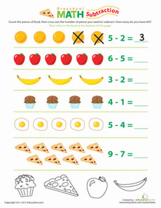 Food Math: Subtraction Fun
