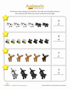 Subtraction Action: Beginning Math