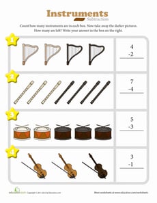 Musical Instruments Subtraction