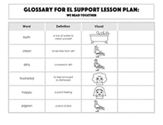 Glossary: We Read Together