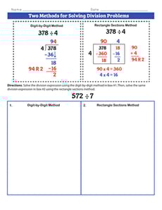 Two Methods for Solving Division Problems