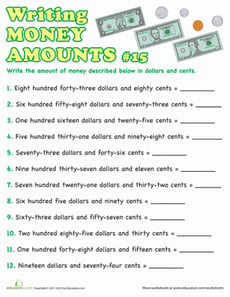 Writing Money Amounts #15