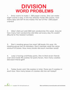 Division Word Problems