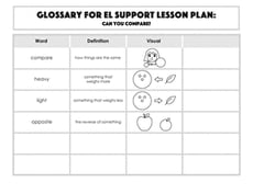 Glossary: Can You Compare?