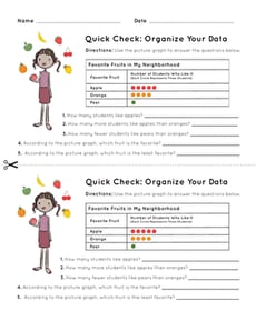  Quick Check: Organize Your Data