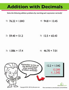 Addition with Decimals