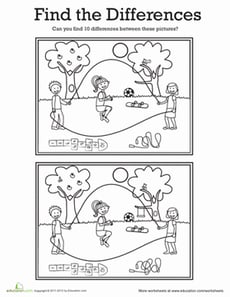 Find the Differences: At the Park