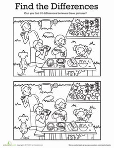Find the Differences: At a Picnic