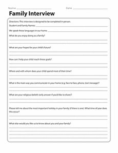 Family Interview