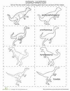 Dino Matching Game
