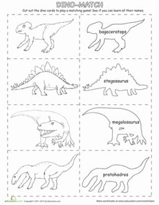 Dinosaur Memory Match