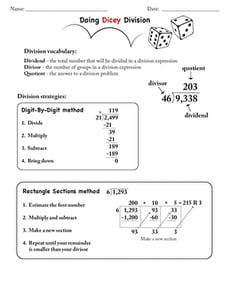Doing Dicey Division