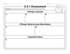 3-2-1 Assessment