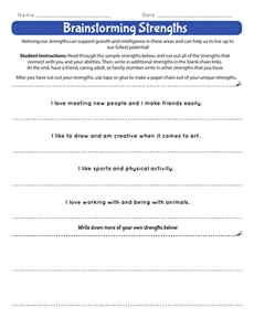 Brainstorming Strengths