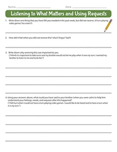 Listening to What Matters and Using Requests