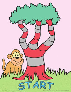 Monkey Climb Board Game