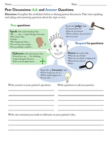 Peer Discussions: Ask and Answer Questions