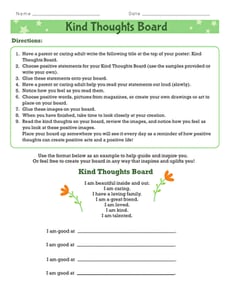 Kind Thoughts Board