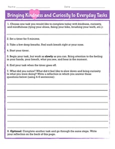 Bringing Kindness and Curiosity to Everyday Tasks