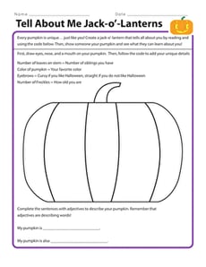 Tell About Me Jack-o’-Lanterns