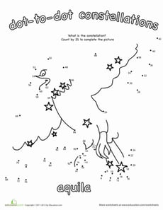 Dot to Dot Constellation: Aquila