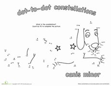 Dot to Dot Constellation: Canis Minor