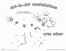 Dot to Dot Constellation: Ursa Minor