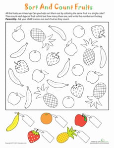 Sort and Count Fruits