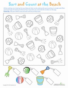 Sort and Count at the Beach