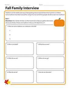 Fall Family Interview