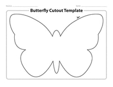Butterfly Cutout Template