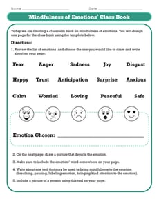 'Mindfulness of Emotions' Class Book