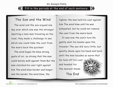 Punctuation: The Sun and the Wind