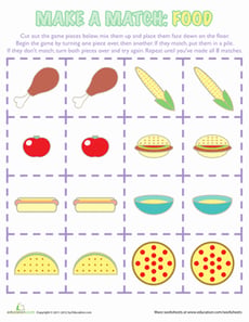 Food Memory Game