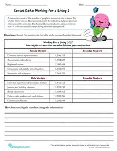 Census Data: Working for a Living 2