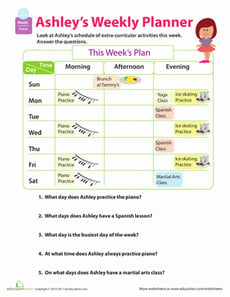 Calendar Challenge: Ashley's Week