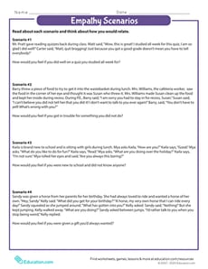 Empathy Scenarios