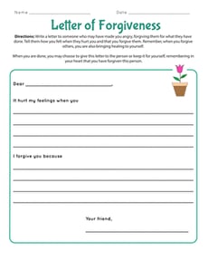 Letter of Forgiveness