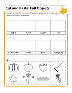 Cut and Paste: Fall Objects 